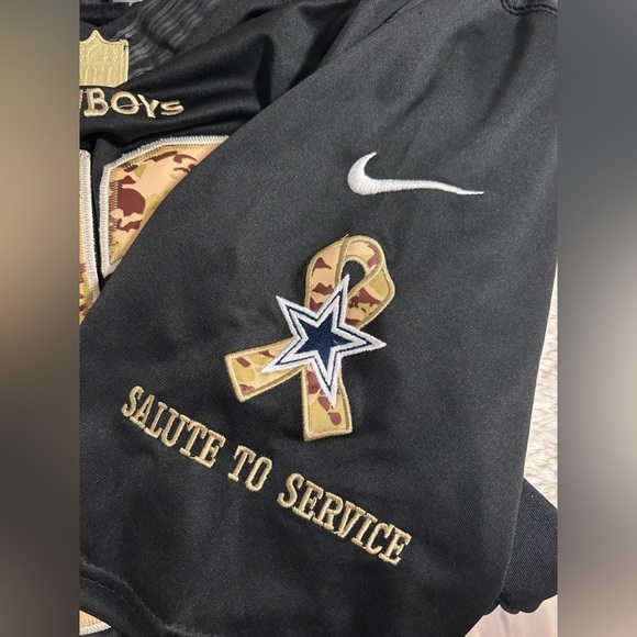 Dallas Cowboys BEASLEY "Salute to Service" Nike Jersey #11 Size Large - Picture 3 of 6